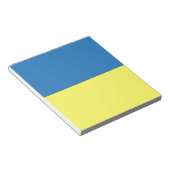 ukrainische Flagge Notizblock (angewinkelt)