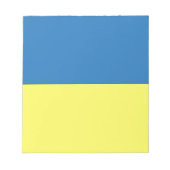 ukrainische Flagge Notizblock (Vorderseite)