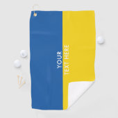 Ukrainische Flagge personalisiertes Golfhandtuch (Insitu)