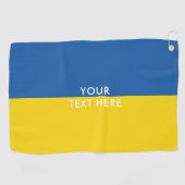 Ukrainische Flagge personalisiertes Golfhandtuch (Horizontal)