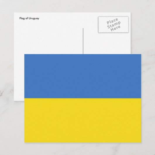 ukrainische Flagge Postkarte (Vorne/Hinten)