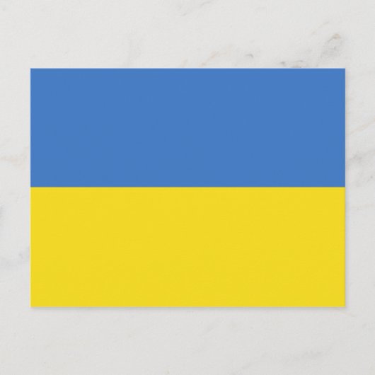 ukrainische Flagge Postkarte (Vorderseite)