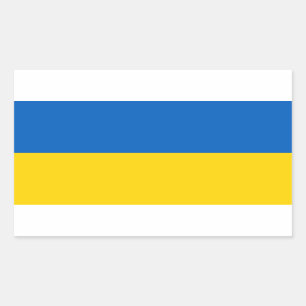 ukrainische Flagge Rechteckiger Aufkleber