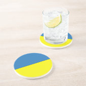 ukrainische Flagge Sandstein Untersetzer (Seite)