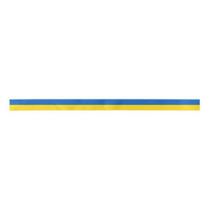 Ukrainische Flagge  Satinband