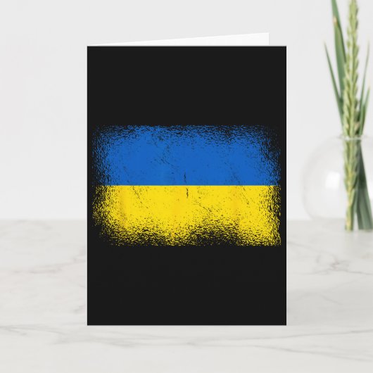 Ukrainische Flagge Ukraine 1 Karte (Vorderseite)