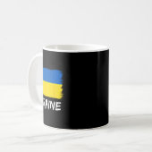Ukrainische Flagge Ukraine 3 Kaffeetasse (Vorderseite Links)