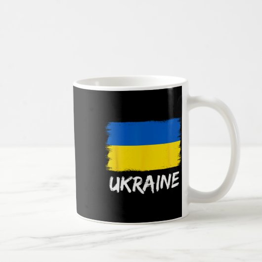 Ukrainische Flagge Ukraine 3 Kaffeetasse (Rechts)