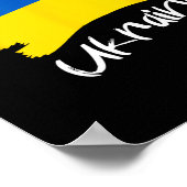 Ukrainische Flagge Ukraine 4 Poster (Ecke)