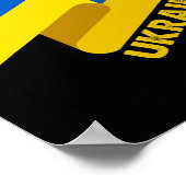 Ukrainische Flagge Ukraine 6 Poster (Ecke)