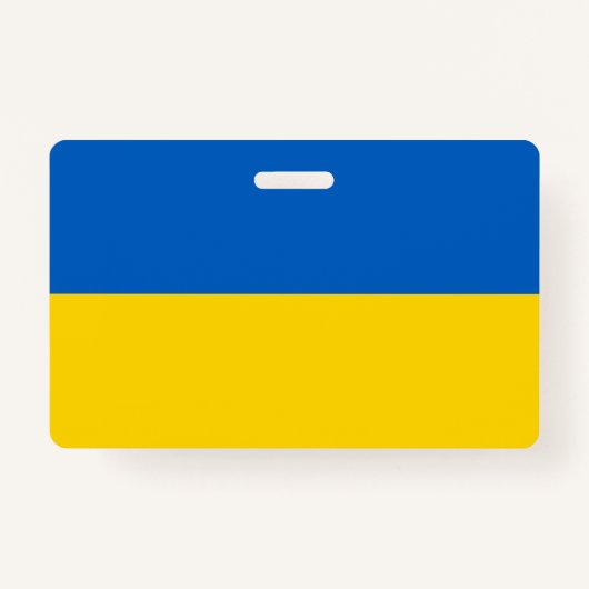 Ukrainische Flagge (Ukraine) Ausweis (Vorderseite)