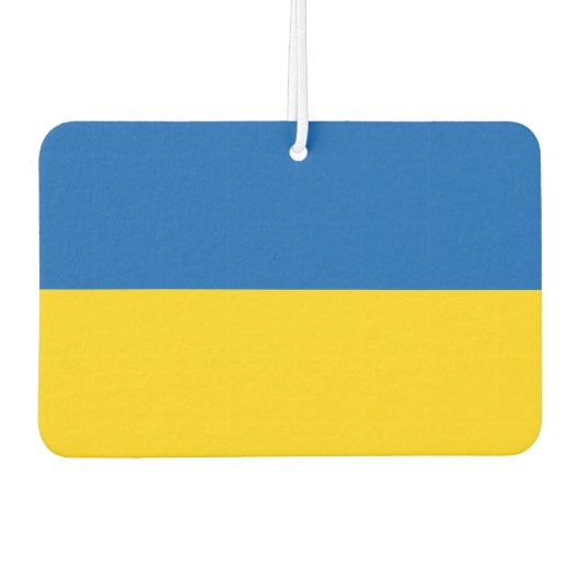Ukrainische Flagge (Ukraine) Autolufterfrischer (Vorderseite)