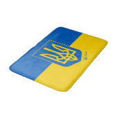 Ukrainische Flagge & Ukraine Bad / Badematte (Schrägansicht)