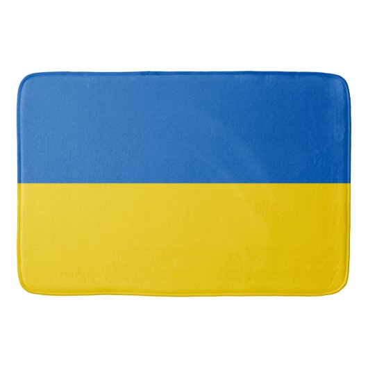 Ukrainische Flagge (Ukraine) Bath Mat Badematte (Vorderseite)