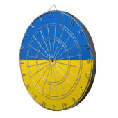 Ukrainische Flagge (Ukraine) Dartscheibe (Vorderseite rechts)