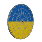 Ukrainische Flagge (Ukraine) Dartscheibe (Vorderseite Links)