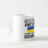 Ukrainische Flagge Ukraine Erbe Ukrainische Wurzel Kaffeetasse (Vorderseite Links)