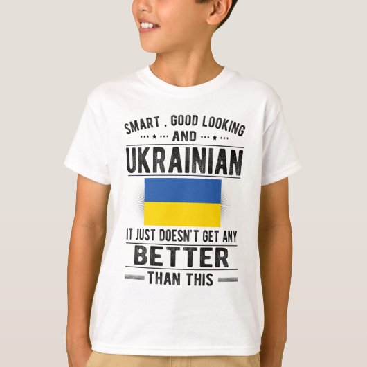 Ukrainische Flagge Ukraine Erbe Ukrainische Wurzel T-Shirt (Vorderseite)