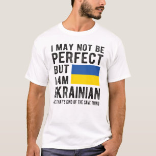 Ukrainische Flagge Ukraine Erbe Ukrainische Wurzel T-Shirt