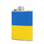 Ukrainische Flagge (Ukraine) Flachmann (Links)