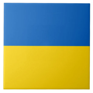 Ukrainische Flagge (Ukraine) Fliese