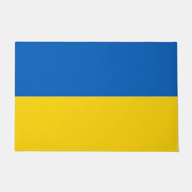Ukrainische Flagge (Ukraine) Fußmatte (Vorderseite)