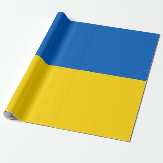 Ukrainische Flagge (Ukraine) Geschenkpapier (Ungerollt)