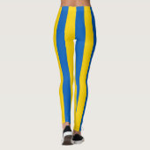 Ukrainische Flagge (Ukraine) gestreifte Leggings (Rückseite)