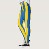 Ukrainische Flagge (Ukraine) gestreifte Leggings (Links)
