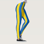Ukrainische Flagge (Ukraine) gestreifte Leggings (Rechts)