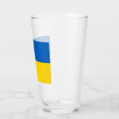Ukrainische Flagge (Ukraine) Glas (Links)