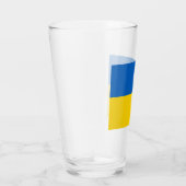 Ukrainische Flagge (Ukraine) Glas (Rechts)