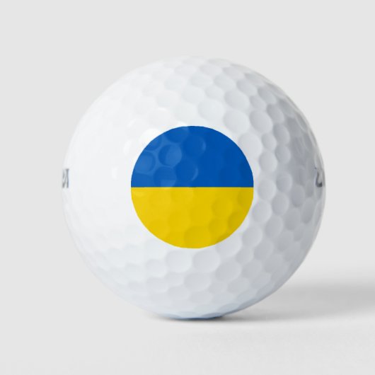 Ukrainische Flagge (Ukraine) Golfball (Vorderseite)