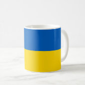 Ukrainische Flagge (Ukraine) Kaffeetasse (VorderseiteRechts)