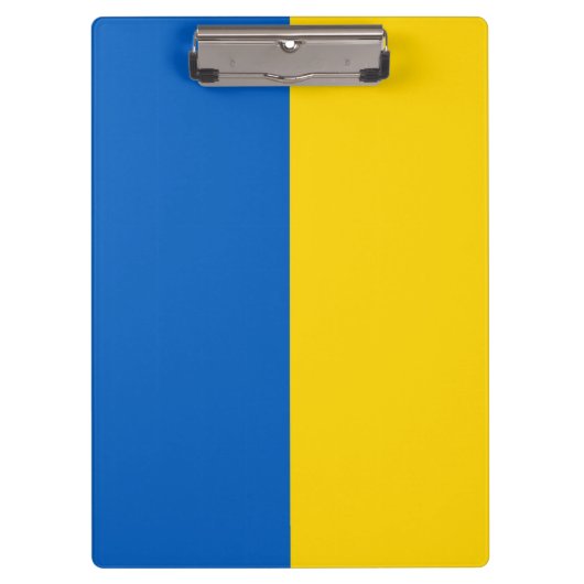 Ukrainische Flagge (Ukraine) Klemmbrett (Vorderseite)