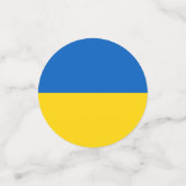 Ukrainische Flagge (Ukraine) Konfetti (Klein Vorderseite)