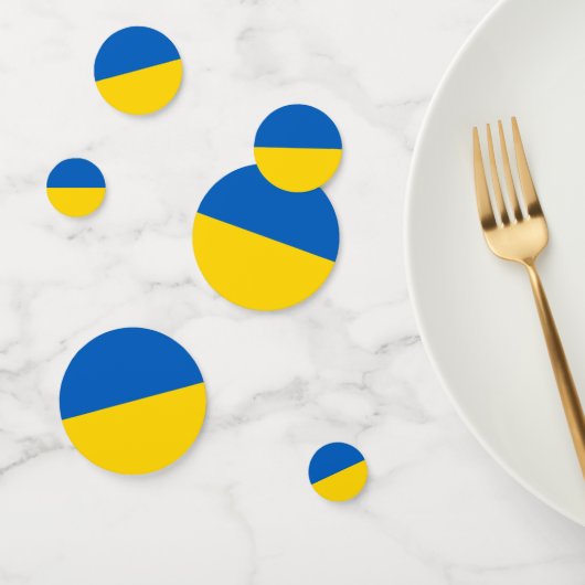 Ukrainische Flagge (Ukraine) Konfetti (Gruppe)