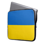 Ukrainische Flagge (Ukraine) Laptop-Sieb Laptopschutzhülle (Vorderseite Links)