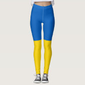 Ukrainische Flagge (Ukraine) Leggings (Vorderseite)