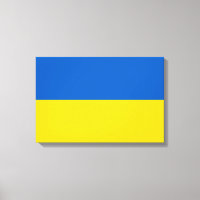 Ukrainische Flagge (Ukraine) Leinwand