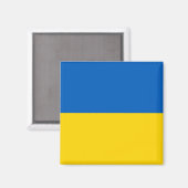 Ukrainische Flagge (Ukraine) Magnet (Vorderseite/Rückseite)