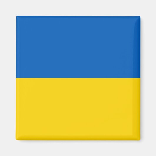 Ukrainische Flagge (Ukraine) Magnet (Vorne)