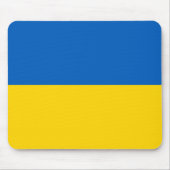 Ukrainische Flagge (Ukraine) Mousepad (Vorne)