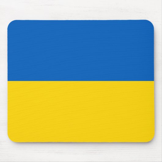 Ukrainische Flagge (Ukraine) Mousepad (Vorne)
