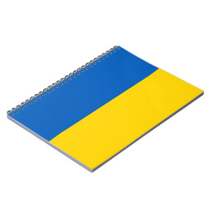 Ukrainische Flagge (Ukraine) Notebook Notizblock