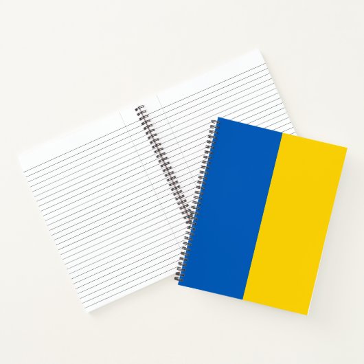 Ukrainische Flagge (Ukraine) Notebook Notizblock (Innenseite)