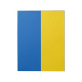 Ukrainische Flagge (Ukraine) Notepad Notizblock (Rotiert)