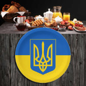 Ukrainische Flagge & Ukraine - Party, Geburtstag / Pappteller