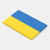 Ukrainische Flagge (Ukraine) Post-it Klebezettel (angewinkelt)