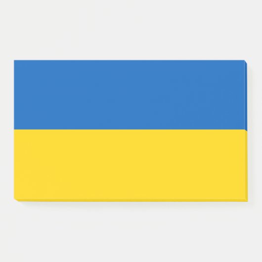 Ukrainische Flagge (Ukraine) Post-it Klebezettel (Vorderseite)